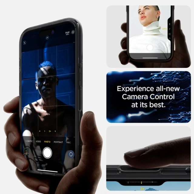 iPhone 16 Hülle Spigen Ultra Hybrid „T“ Mag MagSafe Schwarz