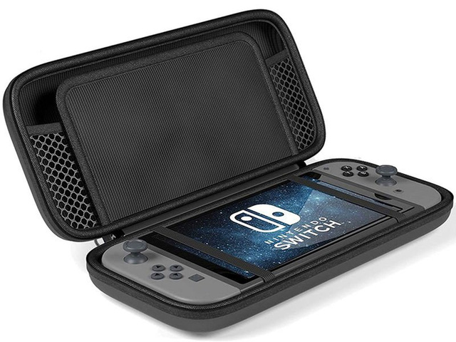 Puzdro na Nintendo Switch z čierneho skla Alogy Tough Pouch