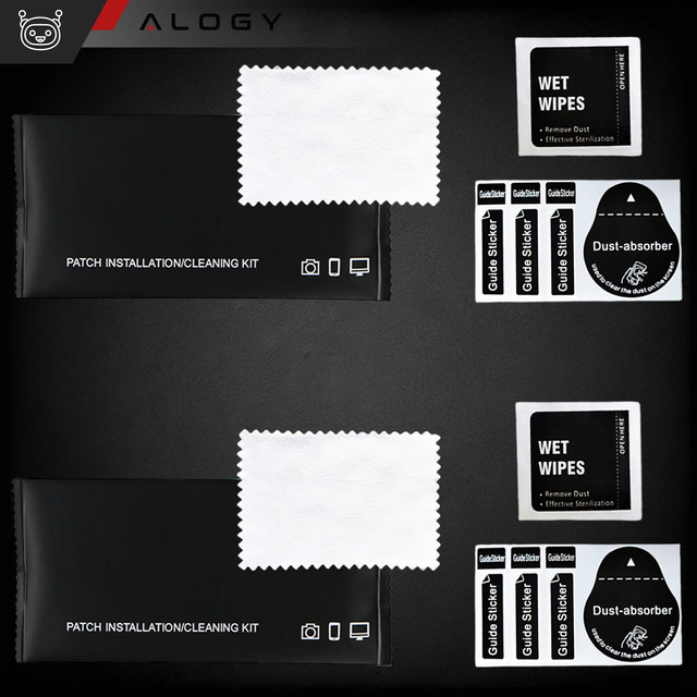 Hülle für iPhone 15 Pro Gehäuse Case 2x Bildschirmglas und 2x Linsenring gepanzert Alogy 360 Hybrid Set 6in1 schwarz und transparent