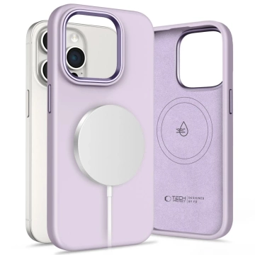 Etui do iPhone 15 Pro Tech-Protect Silicone Pure MagSafe Mauve