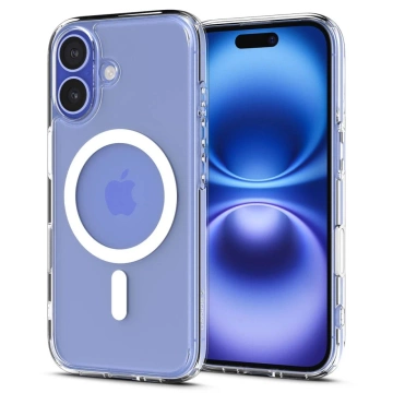 Pouzdro Spigen Ultra Hybrid „T“ MagSafe pro iPhone 16 bílé