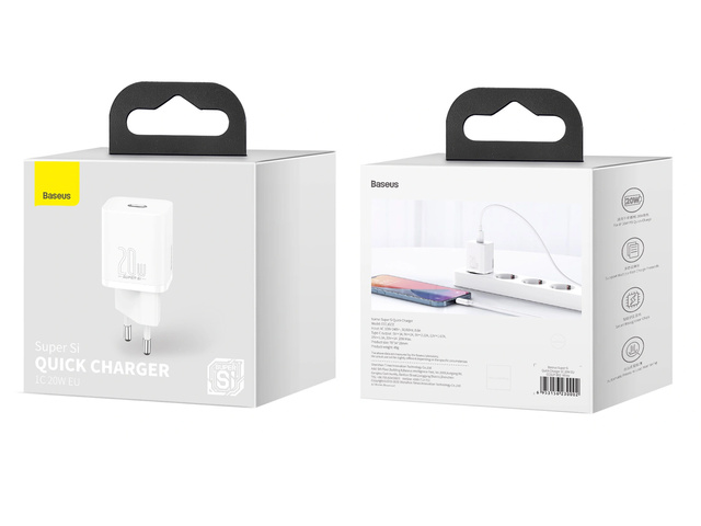 Baseus Super Si Quick Charger 1C 20W biela nabíjačka