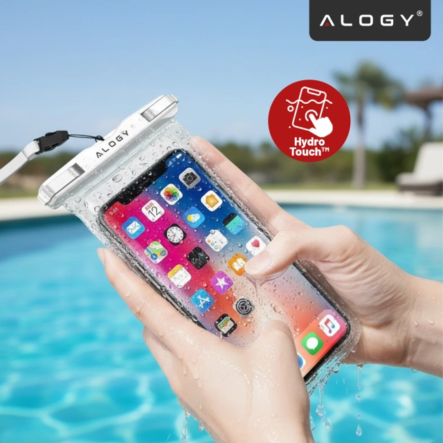 Vodotesné puzdro Alogy vodeodolné univerzálne IPX8 až 6,5 Black