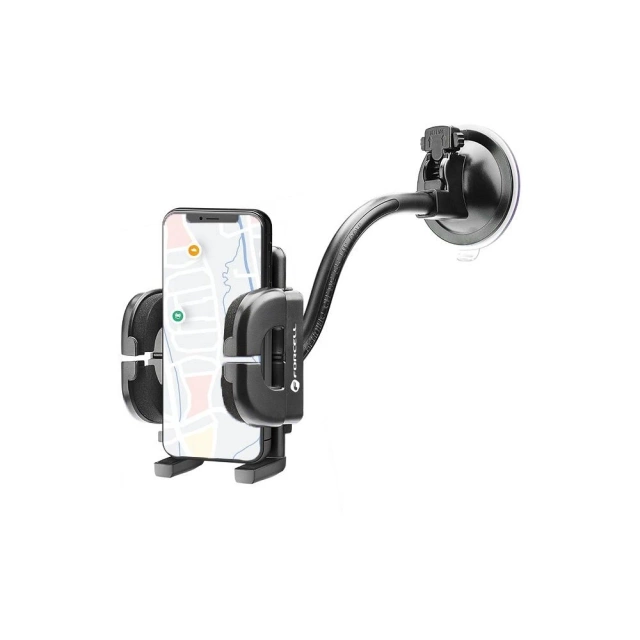 Forcell Regular 2in1 Autohalterung Gitter/Glasarm 17cm Schwarz