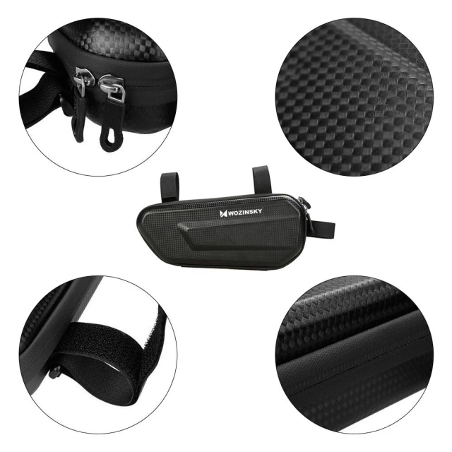 Wozinsky Fahrradrahmentasche 1,5 l schwarz (WBB10BK)