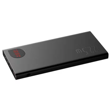 Kovová power banka Baseus Adaman, 10 000 mAh, 22,5 W (čierna)