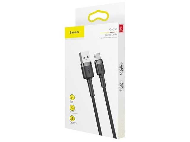 Kabel Baseus Kabel USB-C Typ C 2A 3m šedý