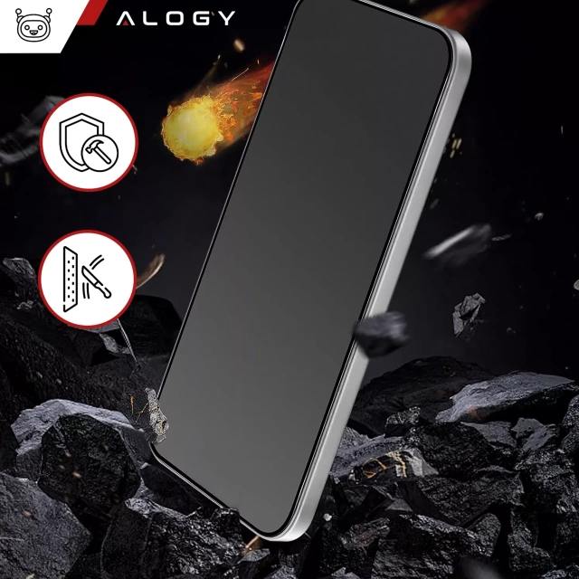 Alogy Privacy Glass gehärtetes Glas für Apple iPhone 16 Pro, matte Displayschutzfolie