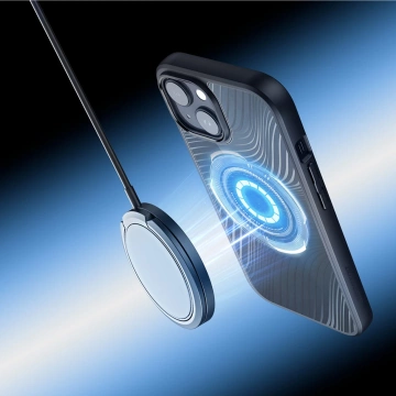 Pancierové puzdro pre iPhone 15 s MagSafe Dux Ducis Aimo Mag - čierne