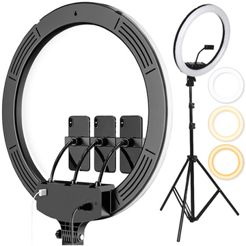 Фотолампа Alogy Ring M45 косметичний штатив для фото макіяжу