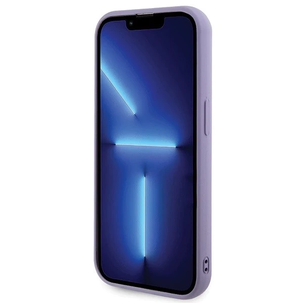 Etui Guess GUHCP15LPSFDGSU для iPhone 15 Pro 6.1" fioletowy/фіолетовий твердий чохол Sequin Script Metal