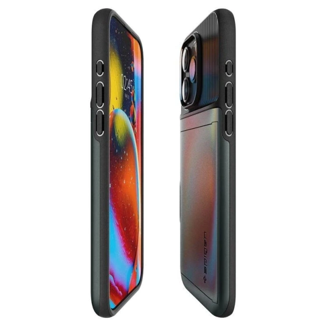 Spigen Slim Armor CS case for Apple iPhone 15 Pro - dark green