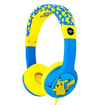 OTL Wired Headphones for Kids Pokemon Pikachu Blue-Yellow