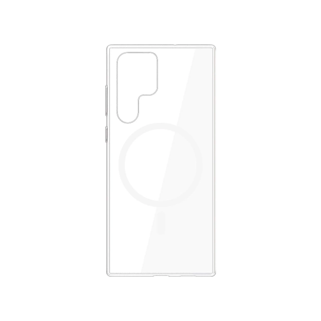 Ochranné puzdro pre Samsung Galaxy S23 Ultra 3mk Clear MagCase