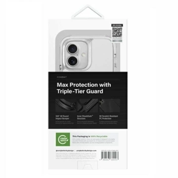 Etui do iPhone 16 UNIQ Combat MagSafe Białe ShockSorb™