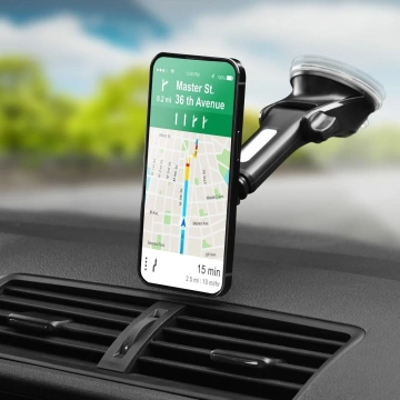 Магнітний автомобільний тримач FORCELL F-GRIP Carbon H-CT327 для скла/дошки