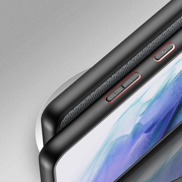 Kryt puzdra Dux Ducis Fino pokrytý nylonovým materiálom Samsung Galaxy S22 (S22 Plus) modrý