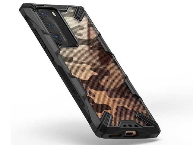 Etui Ringke Fusion X pro Huawei P40 Camo Black
