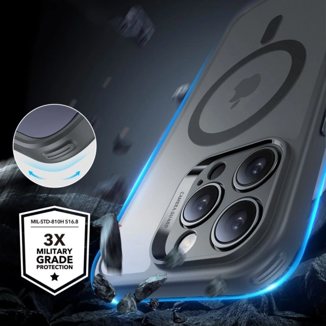 Etui ESR Classic Pro Set MagSafe iPhone 16 Pro Max Szare