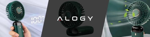 Fan Fan Handheld Fan Wireless Alogy Desktop Portable Handheld with Phone Holder USB-C Navy Blue