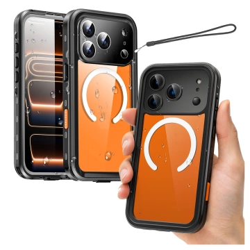 Puzdro Alogy HydroArmor™ IP68 pre Apple iPhone 17 Pro Max 6,9" - čierne