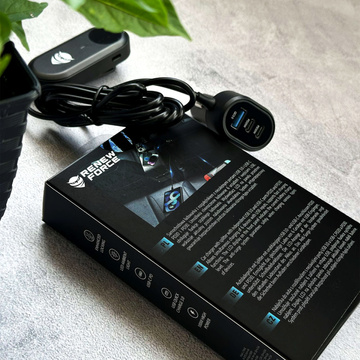 Автомобільний розгалужувач 100W сильний 6xUSB для телефону ноутбука планшета з 6 портами C79ACC USB-C Black