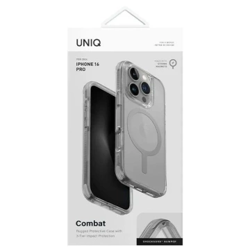 UNIQ Combat Case für iPhone 16 Pro 6,3" Magclick Charging Grau/Steingrau