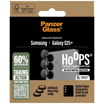Tvrdené sklo pre Samsung Galaxy S25 Plus PanzerGlass Hoops, ochranný kryt objektívu fotoaparátu