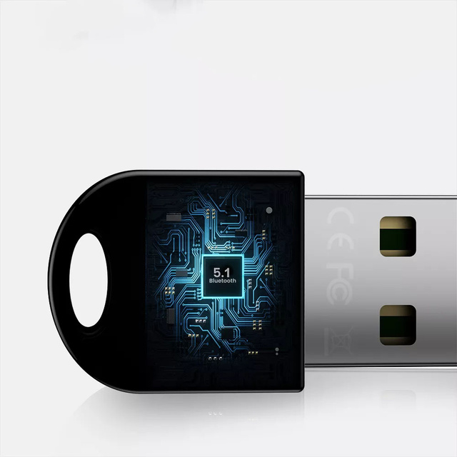 Mini Adapter Bluetooth 5.1 Empfänger Alogy USB-A Wireless Signal Schwarz