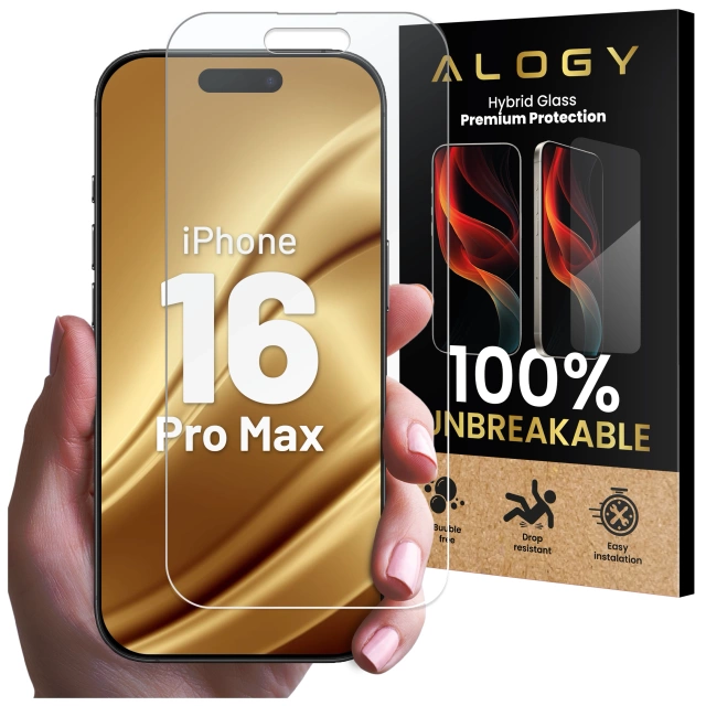 Hybridglas für Realme 11 Pro 5G / Pro Plus Displayschutzfolie Alogy Flexi Glass 9H Hüllenfreundlicher flacher Displayschutz