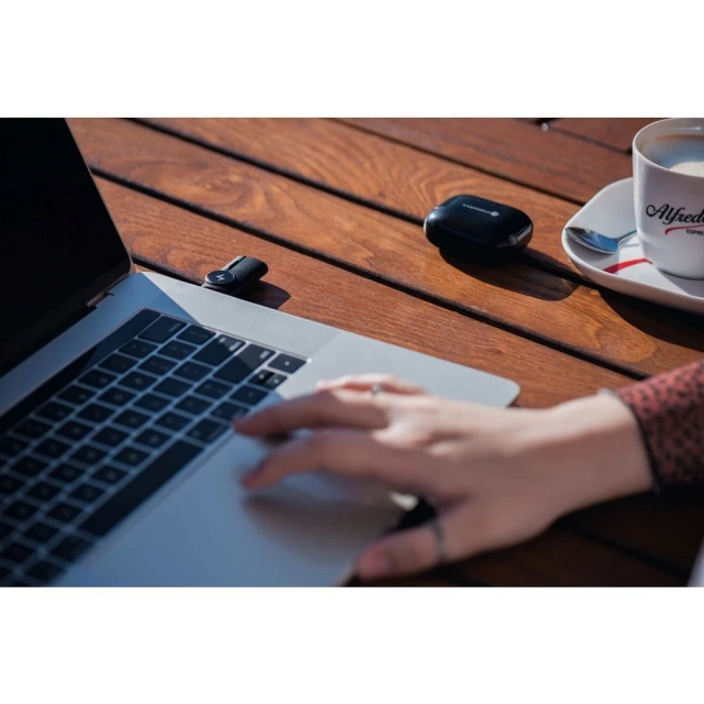 Bezdrôtové slúchadlá do uší Forcell Super Clear Calls ANC ENC Dongle, čierne