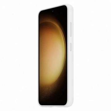 Silikonový kryt Samsung Grip pro Samsung Galaxy S23 s páskem na zápěstí bílý (EF-GS911TWEGWW)
