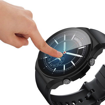 Etui ochronne 2w1 nakładka z szkłem Alogy do Xiaomi Mi Watch S1 Global Czarne