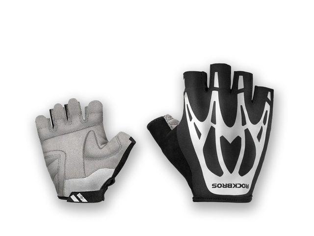 M RockBros S227BK-M cyklistické rukavice bez prstů