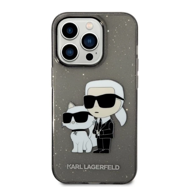 Etui Karl Lagerfeld KLHCP14XHNKCTGK pre iPhone 14 Pro Max 6,7" pevné puzdro Gliter Karl