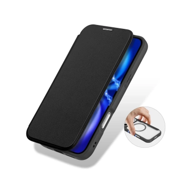 Etui do iPhone 17 Pro Max Dux Ducis Skin X Pro Portfel MagSafe Czarny