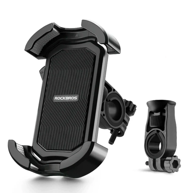 Uchwyt rowerowy Rockbros na kierownicę 4,7–6,8″ – czarny