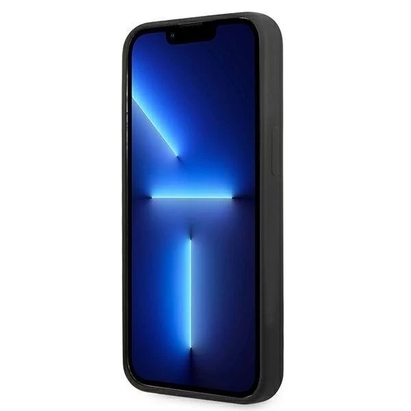 Karl Lagerfeld KLHCP13LSLMP1K iPhone 13 Pro / 13 6,1" pevný obal čierny/čierny silikónový plak