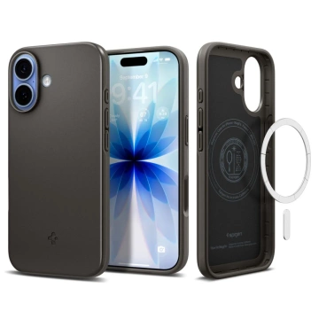 Etui do iPhone 17 Spigen Thin Fit Mag MagSafe Gunmetal