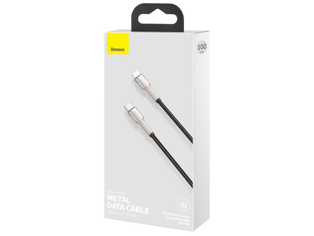 Kabel 1m Baseus Metal kabel USB-C Type C na Lightning PD 20W Black