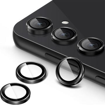 Glass For Samsung Galaxy S23 FE Camera Protector Lens 3mk Lens Protection Pro Black Protective Cover