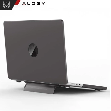 Matné puzdro Alogy ProStand™ so stojanom pre MacBook Air 13,3" (A1932/A2179/A2337) čierne