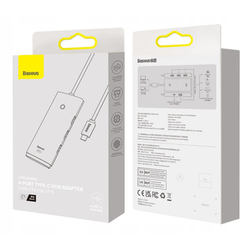 HUB Adapter Baseus Lite Series adapter USB-C splitter to 4x USB-A 25cm