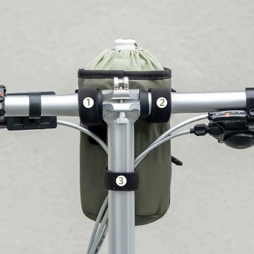 Torba Rockbros na Butelkę 1L z Paskiem Rowerowa Zielona 3011006501