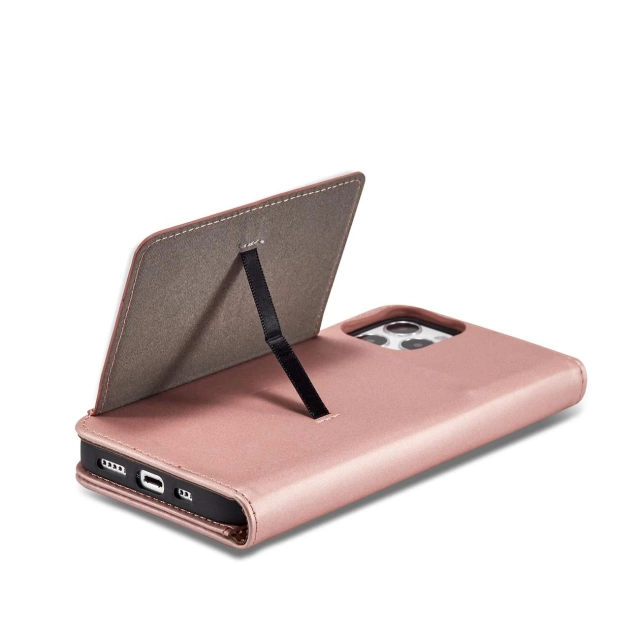 Pouzdro na magnetické karty pro iPhone 12 Pro Max Pouch Card Wallet Card Holder Pink