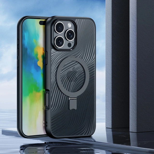 Protective Case for iPhone 16 Pro Dux Ducis Aimo Mag Black