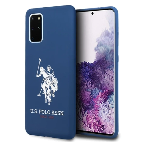 US Polo silikónová kolekcia Samsung Galaxy S20 Plus puzdro na telefón námornícka/námornícka