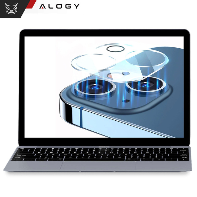 2x Camera lens glass for iPhone 15 / 15 Plus Alogy lens clear transparent