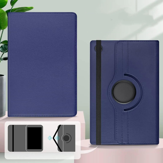 Hülle für Samsung Galaxy Tab A9 Plus 2023 11" (X210/X215/X216) Drehbares Cover Tablet Flip Cover Case Alogy Marineblaues Glas
