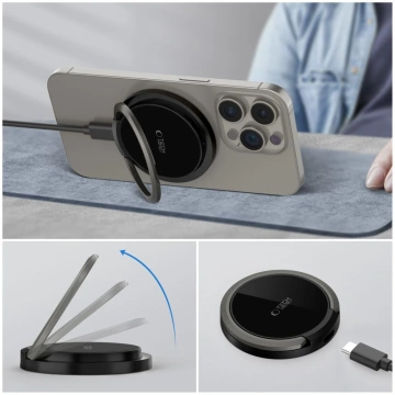 Ładowarka MagSafe Tech-Protect QI15W-A33 Czarna 15W Stojak